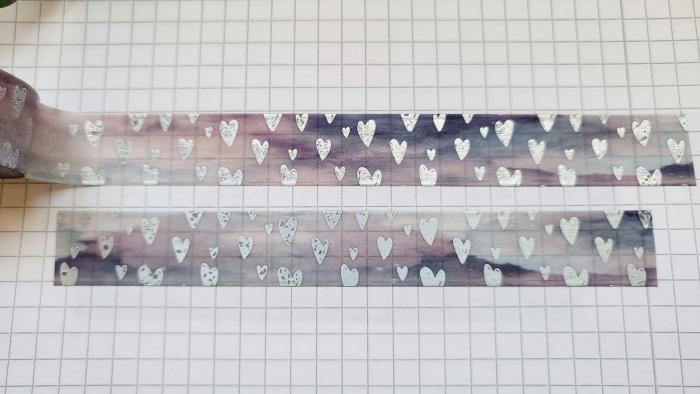 Washi Tape Hearts Watercolour